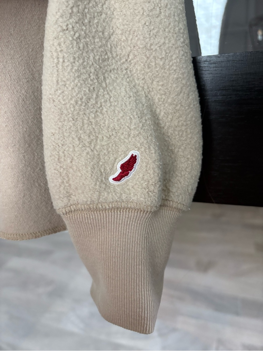 Rosemary Beach Fleece Sherpa Crewneck Sweatshirt Oatmeal League 91 - Small - Picture 8 of 10